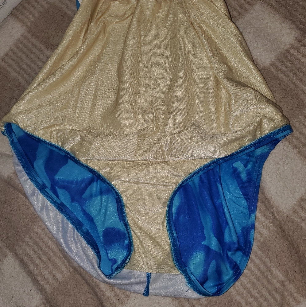 5 for $25 | Vintage Speedo Abstract Blue One Piece Swimsuit - Picture 12 of 16